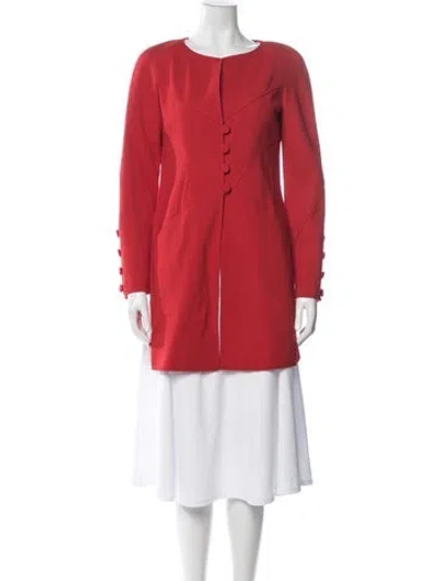Pre-owned Valentino Virgin Wool Jacket In Red