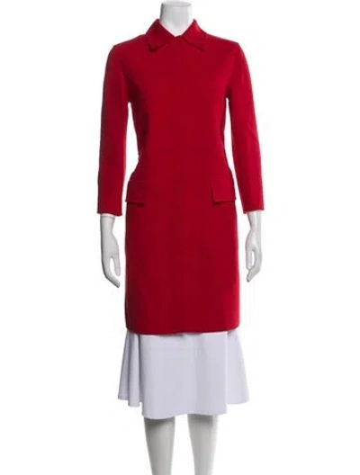 Pre-owned Valentino Virgin Wool Jacket In Red