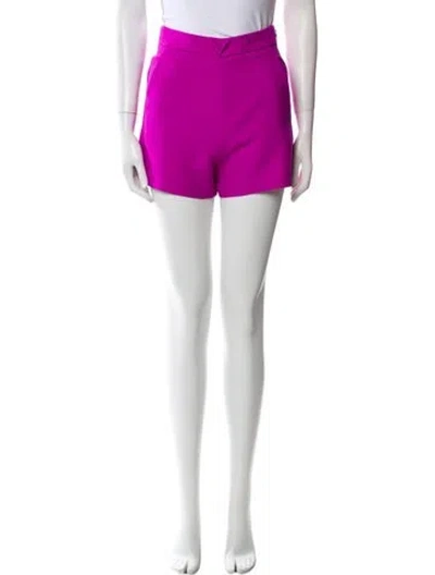 Pre-owned Valentino Virgin Wool Knee-length Shorts In Purple