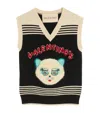 Valentino Virgin Wool Le Chat De La Maison Sweater Vest