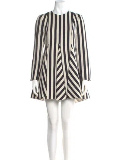 Pre-owned Valentino Virgin Wool Mini Dress