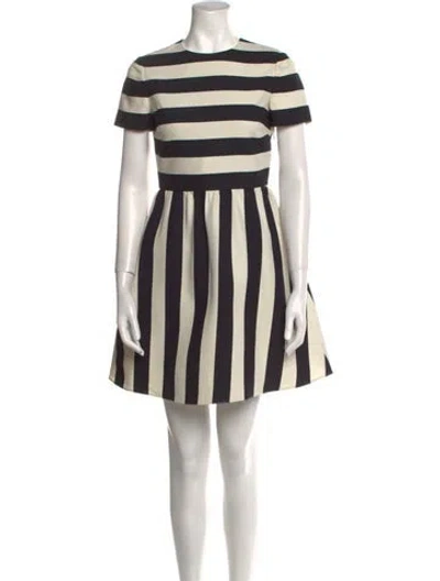 Pre-owned Valentino Virgin Wool Mini Dress