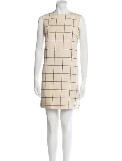 Pre-owned Valentino Virgin Wool Mini Dress