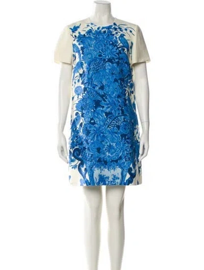 Pre-owned Valentino Virgin Wool Mini Dress