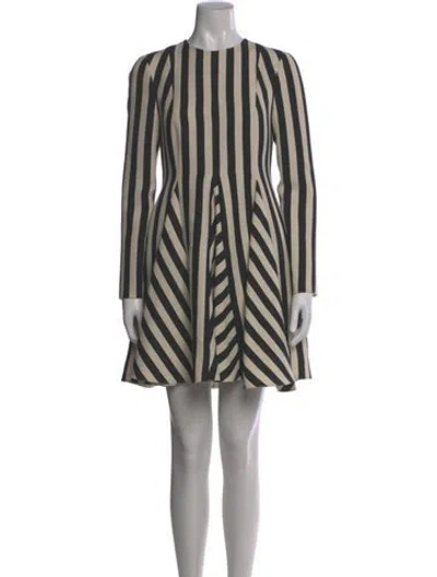 Pre-owned Valentino Virgin Wool Mini Dress