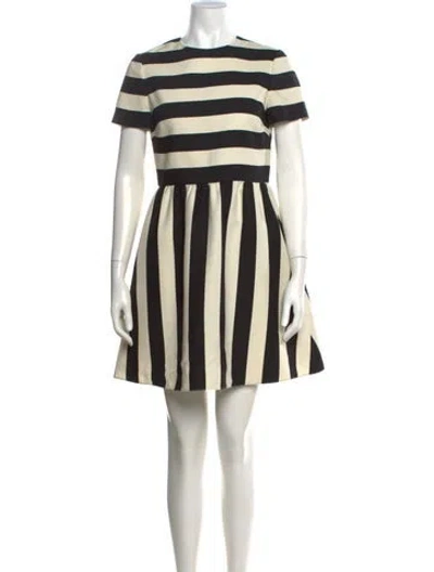 Pre-owned Valentino Virgin Wool Mini Dress