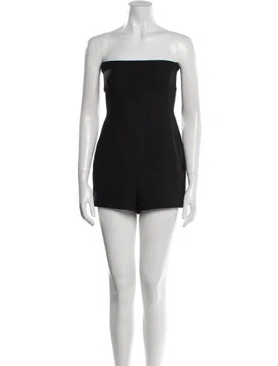 Pre-owned Valentino Virgin Wool Mini Dress In Black