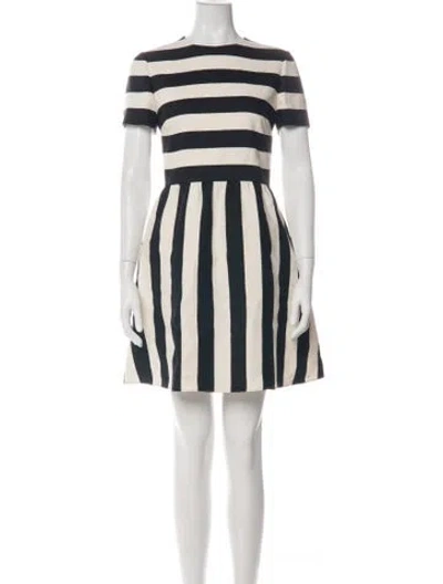 Pre-owned Valentino Virgin Wool Mini Dress In Green