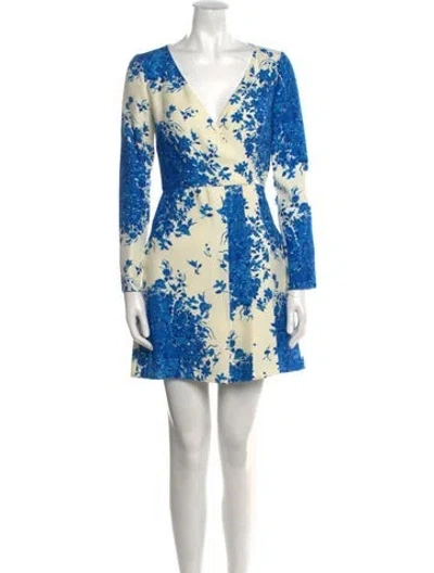 Pre-owned Valentino Virgin Wool Mini Dress In Multi
