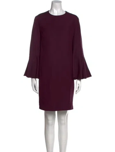 Pre-owned Valentino Virgin Wool Mini Dress In Multi