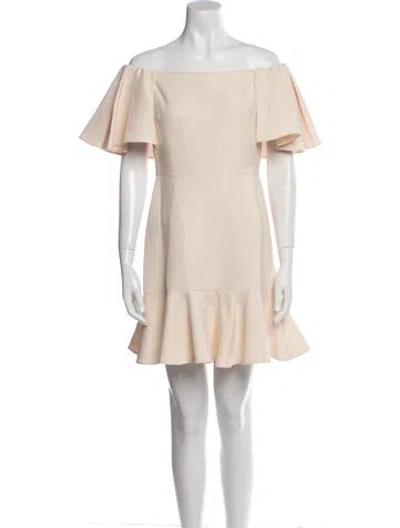 Pre-owned Valentino Virgin Wool Mini Dress In Pink