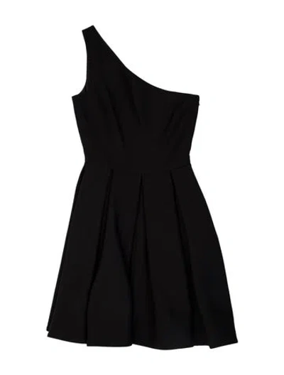 Pre-owned Valentino Virgin Wool Mini Dress W/ Tags In Black