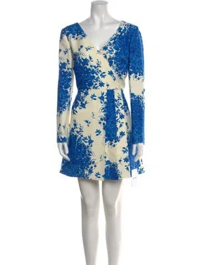 Pre-owned Valentino Virgin Wool Mini Dress W/ Tags In Multi