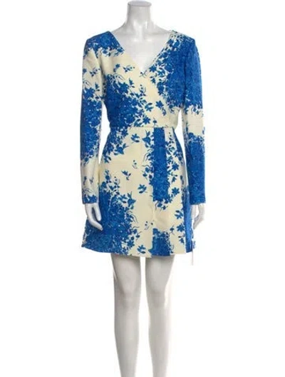 Pre-owned Valentino Virgin Wool Mini Dress W/ Tags In Multi