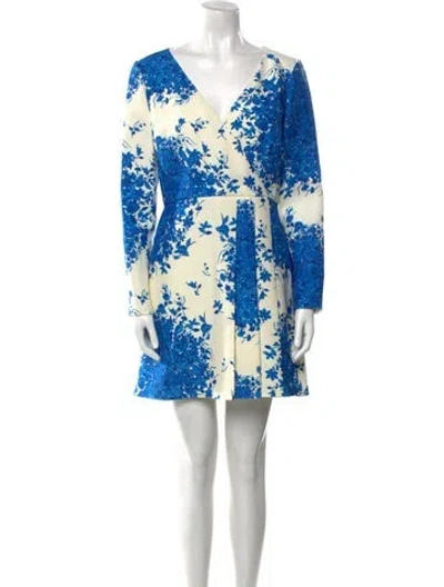Pre-owned Valentino Virgin Wool Mini Dress W/ Tags In Multi