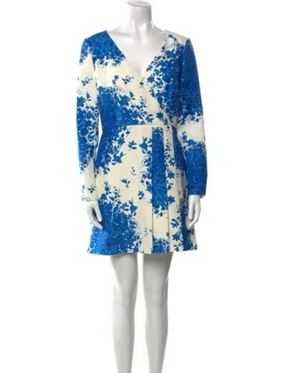 Pre-owned Valentino Virgin Wool Mini Dress W/ Tags In Multi
