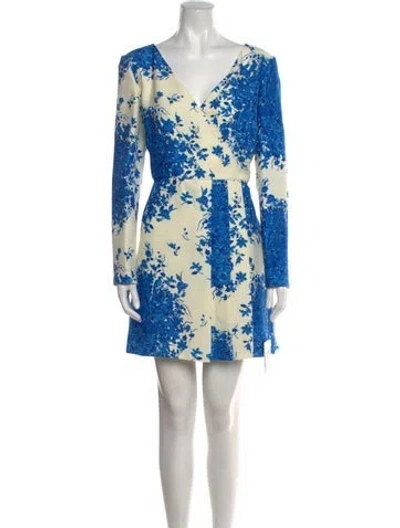 Pre-owned Valentino Virgin Wool Mini Dress W/ Tags In Multi