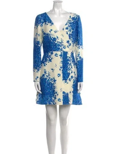 Pre-owned Valentino Virgin Wool Mini Dress W/ Tags In Neutral