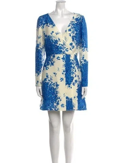 Pre-owned Valentino Virgin Wool Mini Dress W/ Tags In Neutral