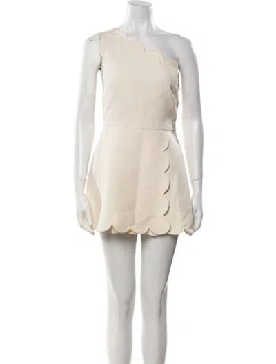Pre-owned Valentino Virgin Wool Mini Dress W/ Tags In Neutral