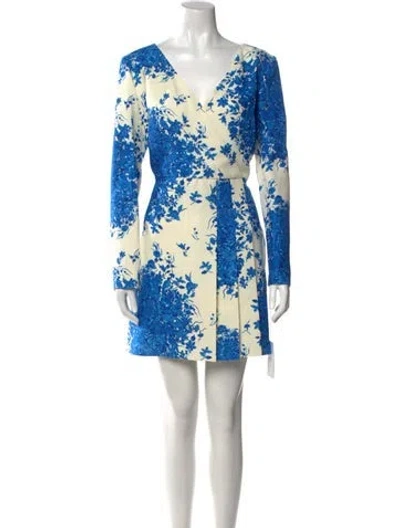 Pre-owned Valentino Virgin Wool Mini Dress W/ Tags In Neutral