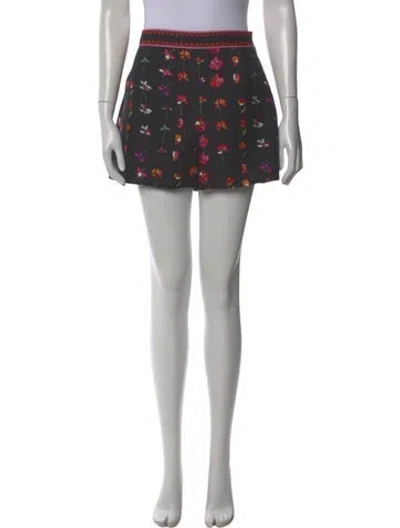 Pre-owned Valentino Virgin Wool Mini Shorts In Blue