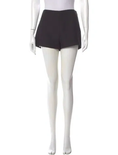 Pre-owned Valentino Virgin Wool Mini Shorts W/ Tags In Black