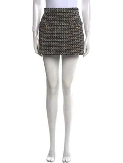 Pre-owned Valentino Virgin Wool Mini Shorts W/ Tags In Grey
