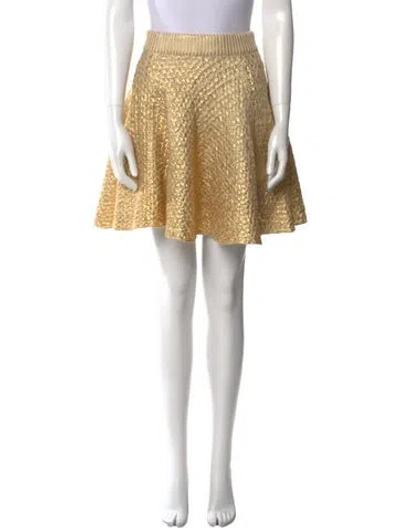 Pre-owned Valentino Virgin Wool Mini Skirt