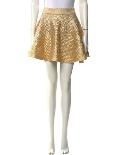 Pre-owned Valentino Virgin Wool Mini Skirt