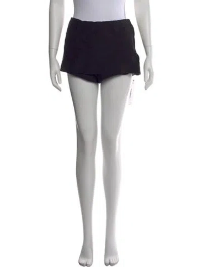 Pre-owned Valentino Virgin Wool Mini Skirt In Black