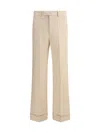 Valentino Virgin Wool Pants In Neutral
