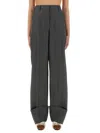 Valentino Virgin Wool Pants In Gray