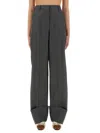 Valentino Virgin Wool Pants In Gray