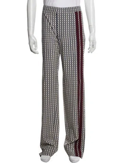 Pre-owned Valentino Virgin Wool Pants In Multi