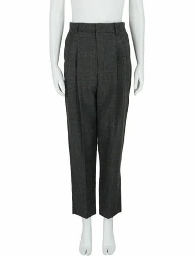 Pre-owned Valentino Virgin Wool Pants W/ Tags In Black