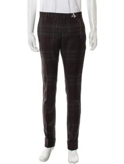 Pre-owned Valentino Virgin Wool Pants W/ Tags In Brown