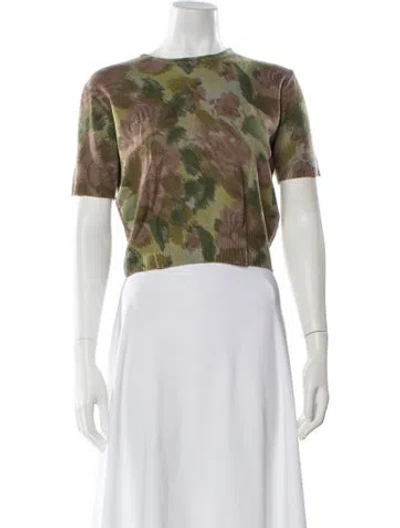 Pre-owned Valentino Virgin Wool Printed Sweater In Multi