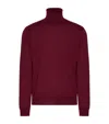 Valentino High-neck Wool Jumper With Vlogo Signature Embroidery In Multi