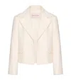 Valentino Crepe Couture Jacke Frau Elfenbein 48 In Ivory