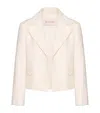 Valentino Crepe Couture Jacke Frau Elfenbein 48 In Ivory