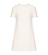 Valentino Crepe Couture Braid-embellished Minidress In Ivory