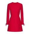 Valentino Crepe Mini Dress In Multi