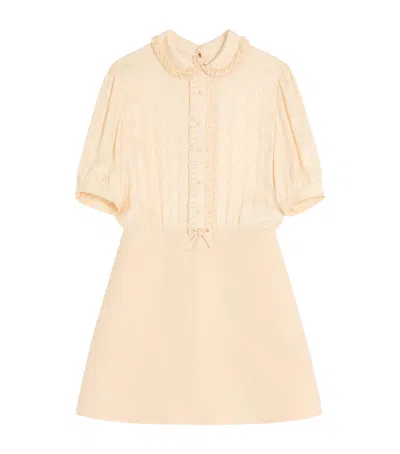 VALENTINO VIRGIN WOOL-SILK MINI DRESS