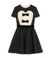 Valentino Double-bow Mini Dress In Wool