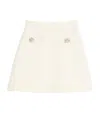 Valentino Short Crepe Couture Skirt In Ivory