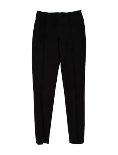 Pre-owned Valentino Virgin Wool Straight Leg Pants In Blue