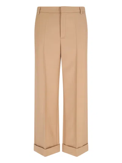 VALENTINO VIRGIN WOOL STRAIGHT PANTS