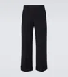 Valentino Virgin Wool Straight Pants In Black
