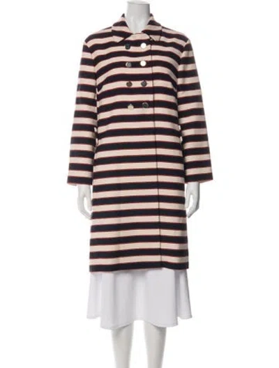 Pre-owned Valentino Virgin Wool Striped Jacket In Multi